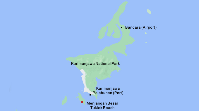 map of islands in karimunjawa indonesia