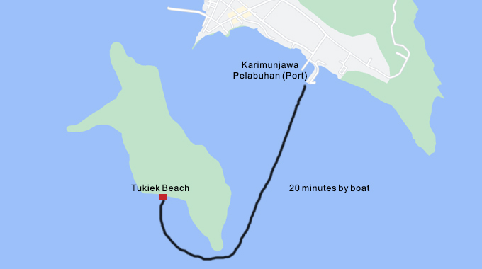 where is tukiek beach Indonesia